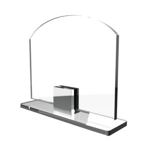Targa in Plexiglass Stampata colore Silver tipologia 1 + 2 Moduli Small