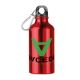 Borraccia Mid Moss in alluminio singolo strato con moschettone 400 ml