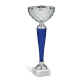 Coppa Tazza Onda Argento Cono Blu Altezza 28,5 cm